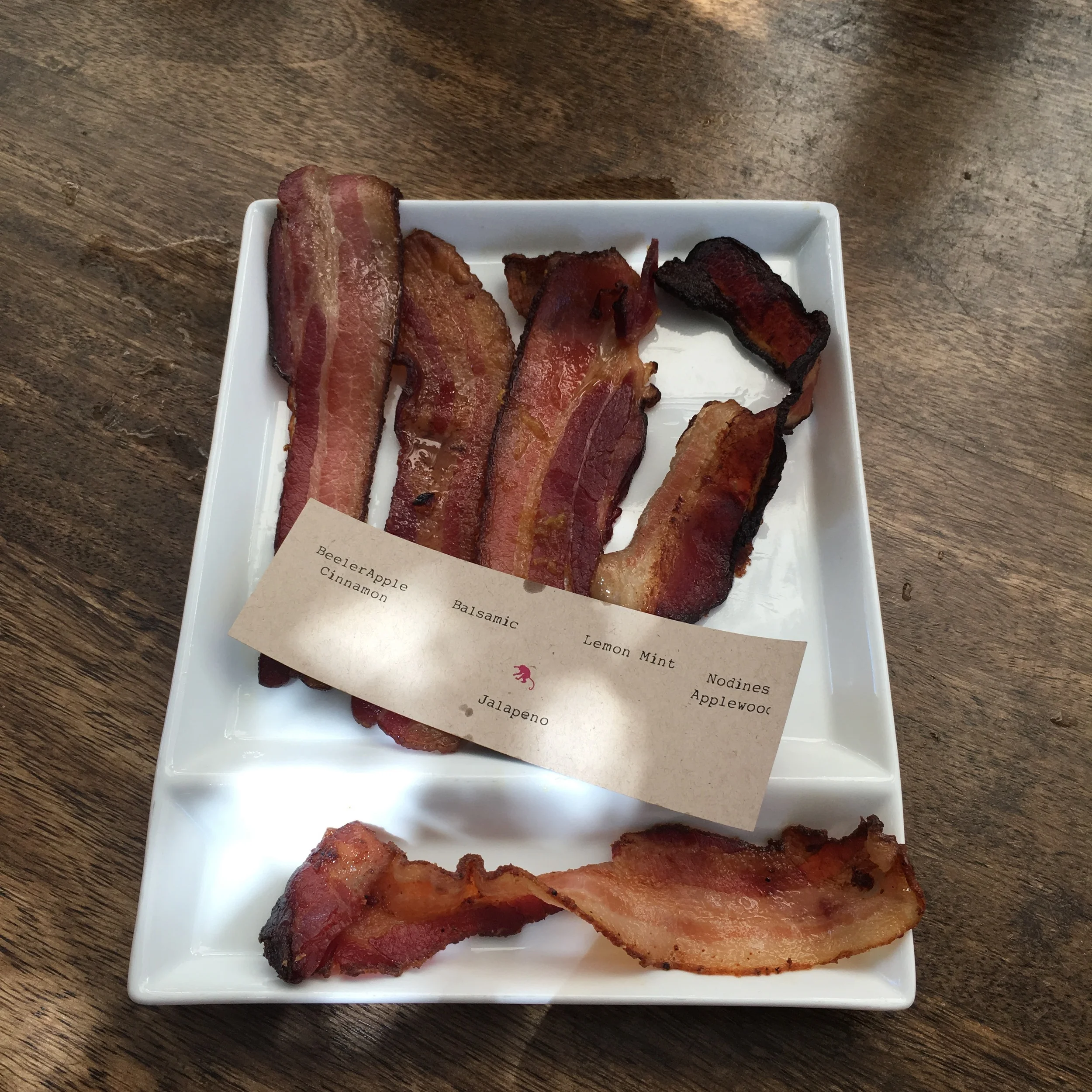 The BACON Platter... Best invention ever. My favorite was the balsamic !