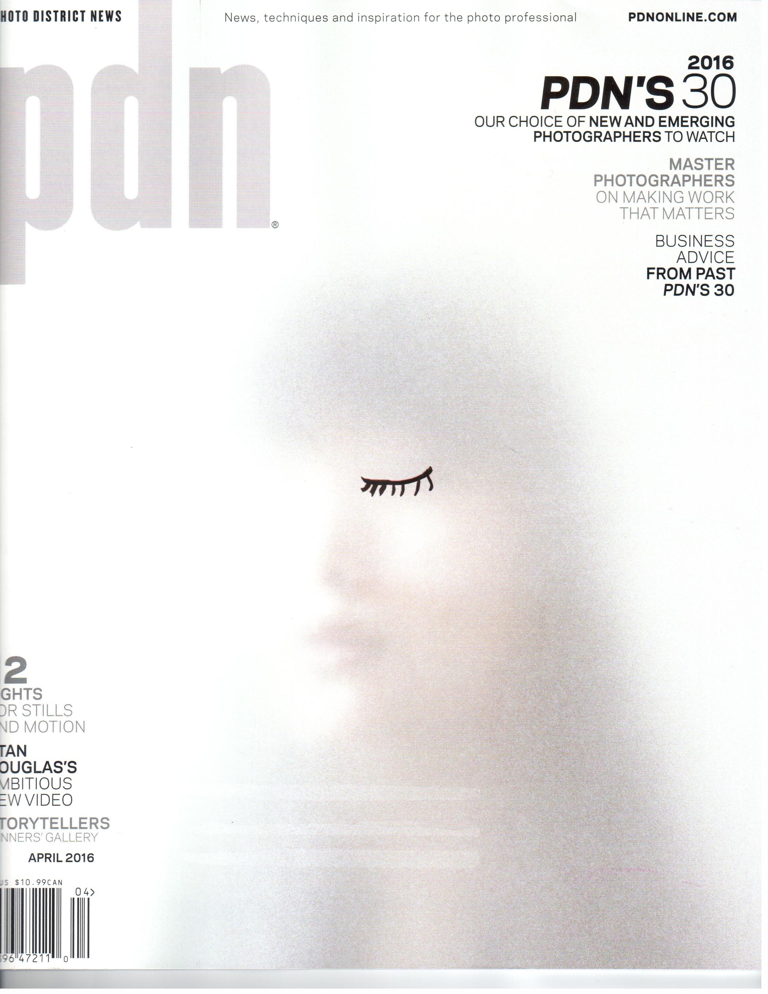  Cover, PDN, April 2016. 