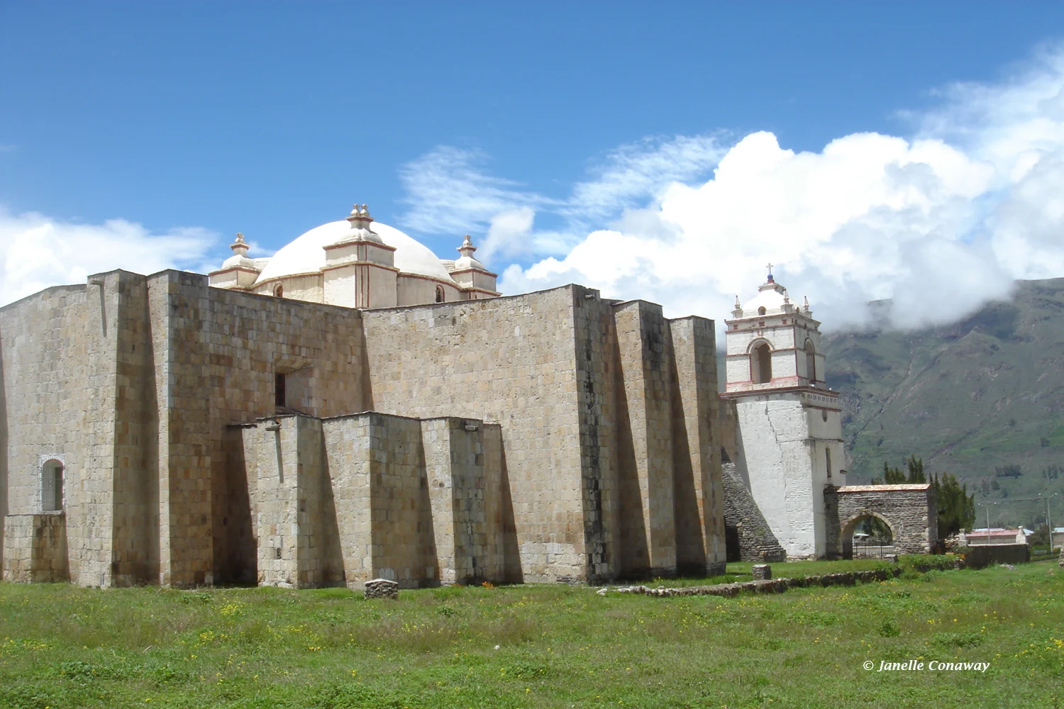 The 1758 church in Lari, the only one in the series built in the shape of a cross, is sometimes called the "Colca Cathedral" because of its monumental size.