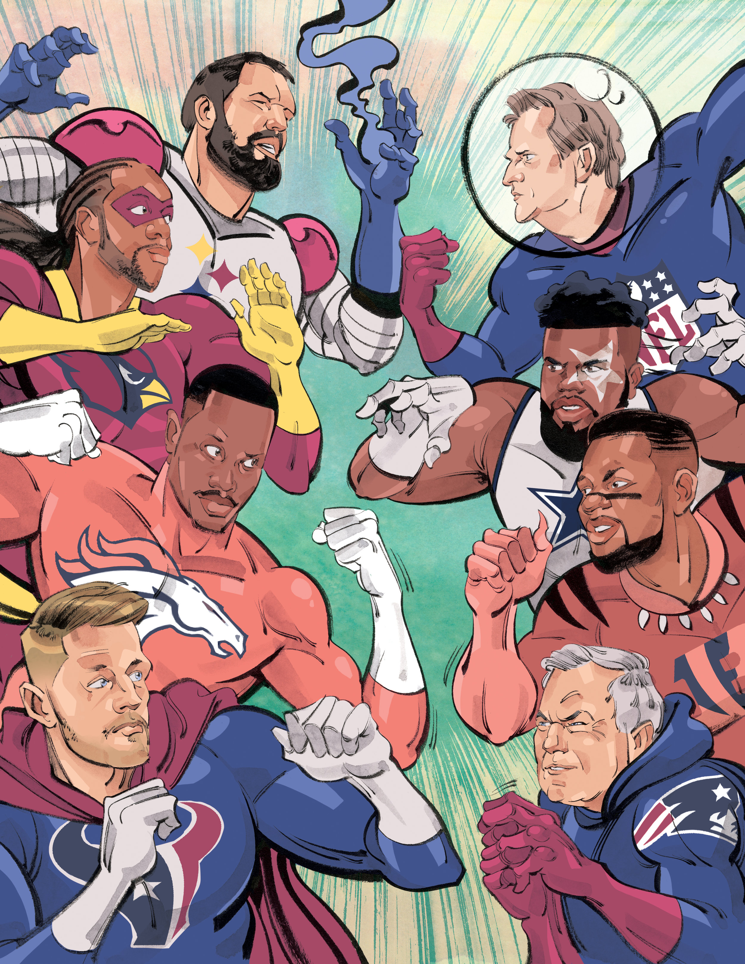 NFL Heroes and Villains / Men's Journal