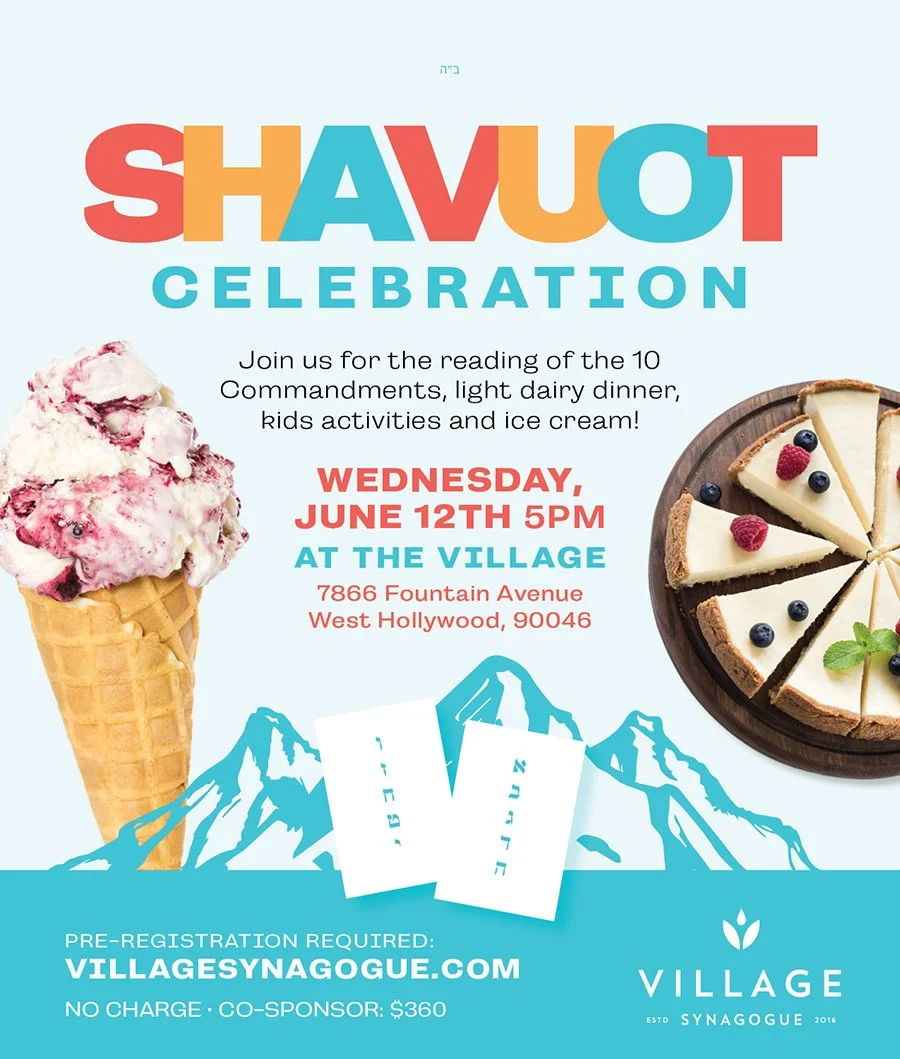 $360 Sponsor - Shavuot Celebration + Ice Cream Party