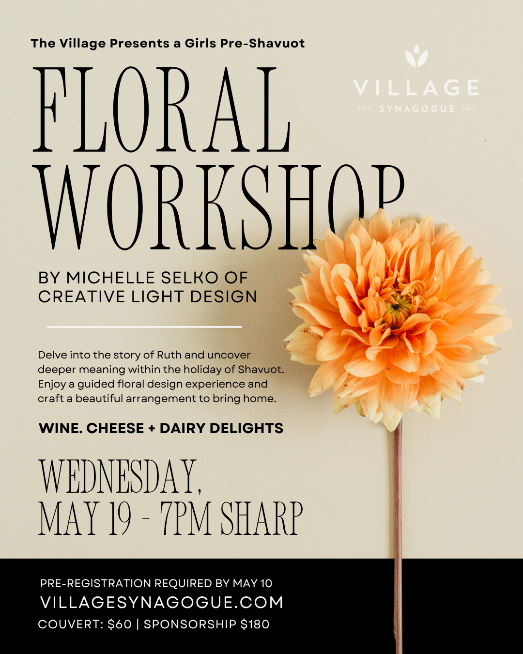 Pre-Shavuot Floral Workshop