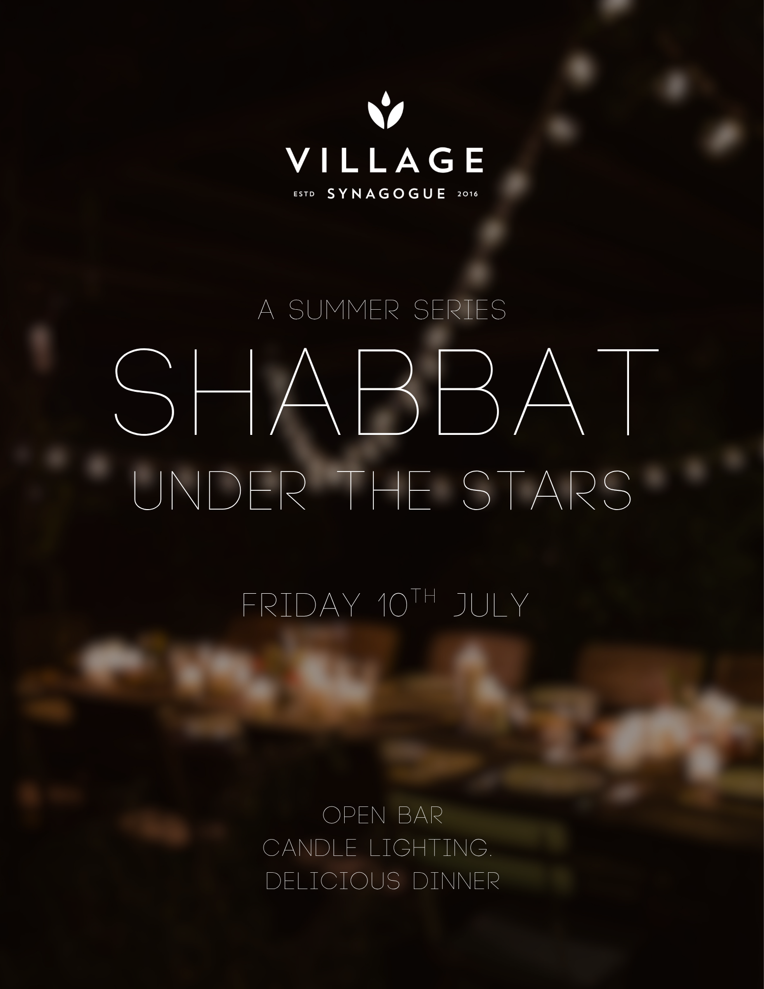 Shabbat Dinner Under The Stars (July 2026)