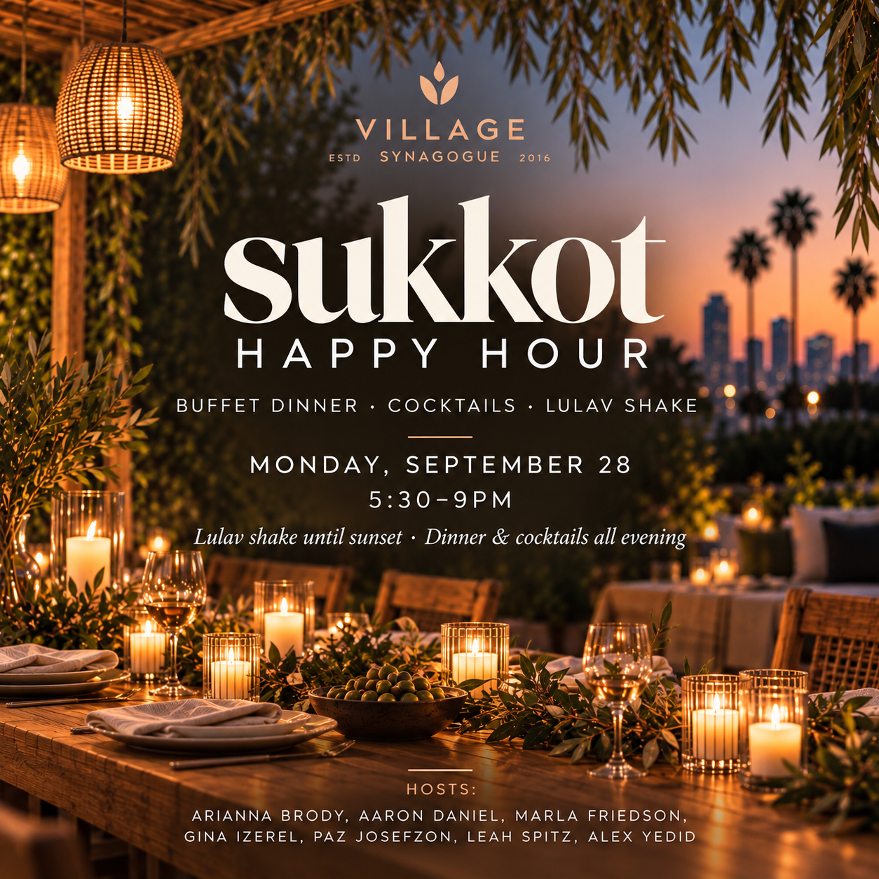 Sukkot Happy Hour