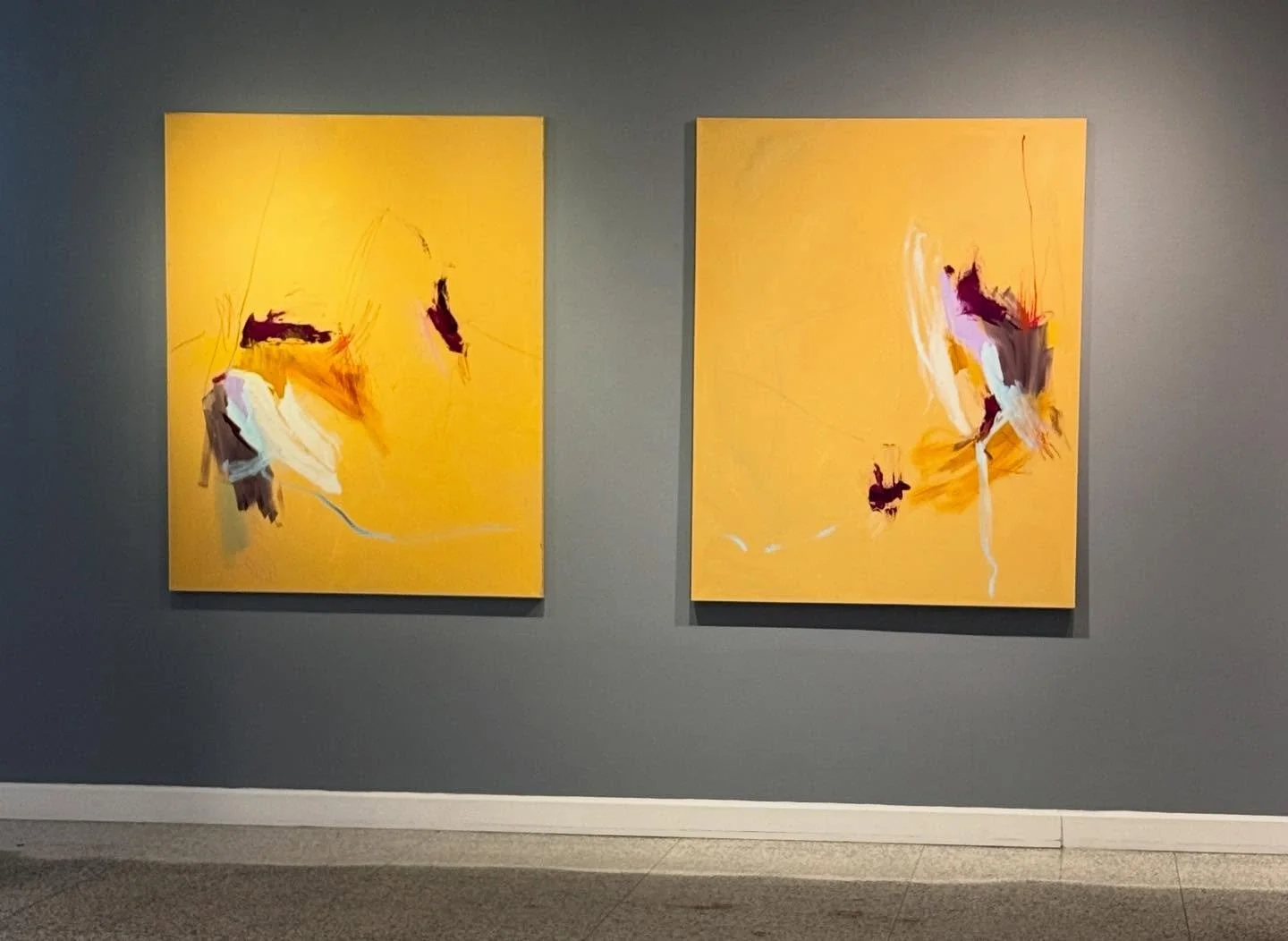 ✨ Debit y Credit, 2024 ✨
60&rdquo; x 48&rdquo; Diptych, oil on linen canvas
Created during my Artist Residency with the Shafranski Foundation at Shit Art Club, DTLA.

This work represents the constant negotiation between loss and gain, absence and pr