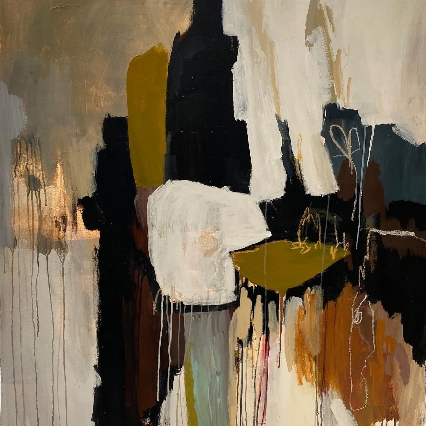 i am working on a lot of new art for an upcoming solo show ... details soon come! but in the meantime, let me leave you with a lil&rsquo; detail shot from one of my recent pieces for Miss Maggie @mking1050 my dear friend who always has my back &amp; 