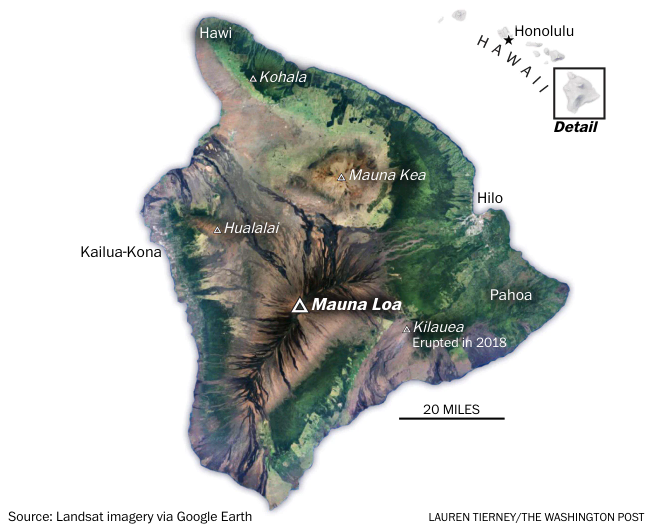 Hawaii’s Mauna Loa volcano erupts for first time in 38 years