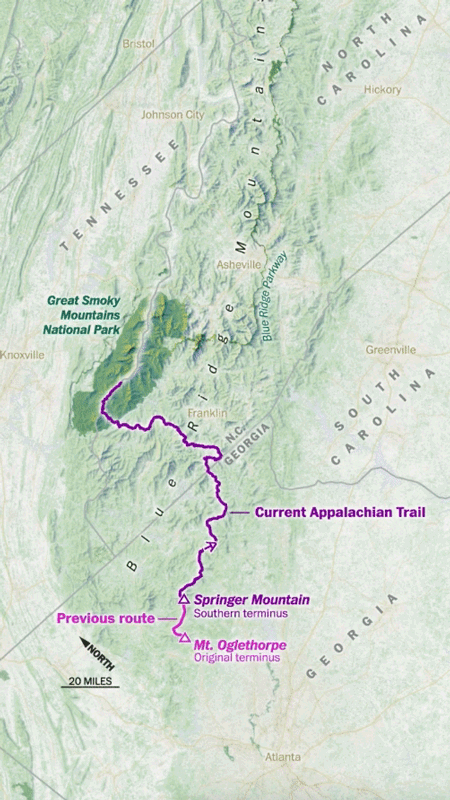 Why the famed Appalachian Trail keeps getting longer — and harder