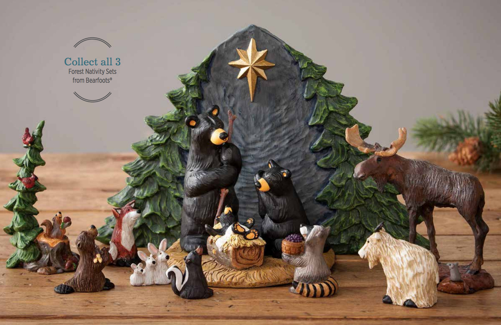 Forest Nativity Friends Figurines - BACK IN STOCK! — Bear Country Gallery