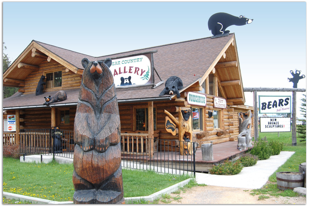 Bear Country Gallery, Wooden Carved Bear Statues Taiwan