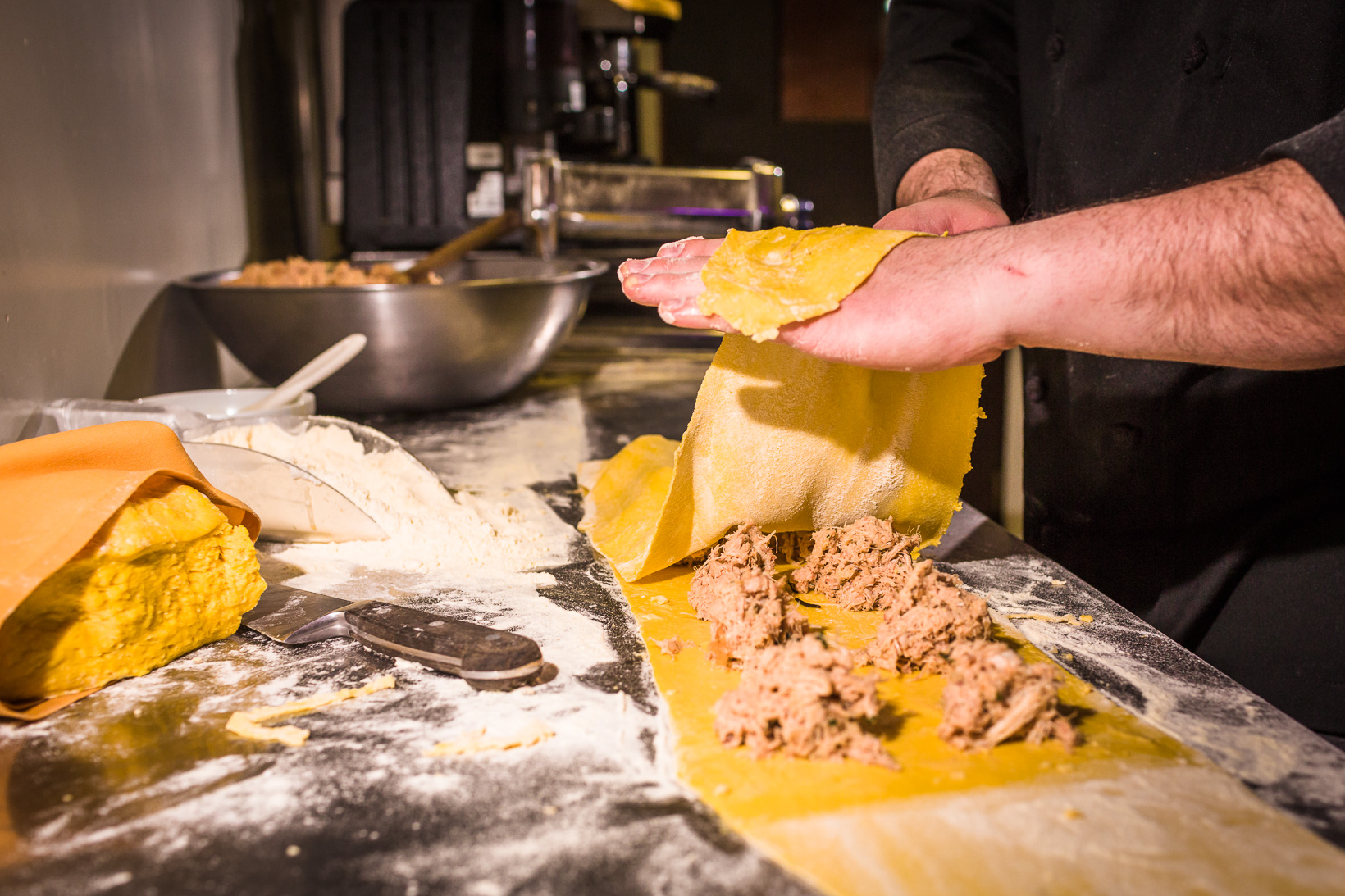  handmade ravioli, slowly cooked rabbit ravioli, Trattoria Moma, modern Italian cuisine, philadelphia  