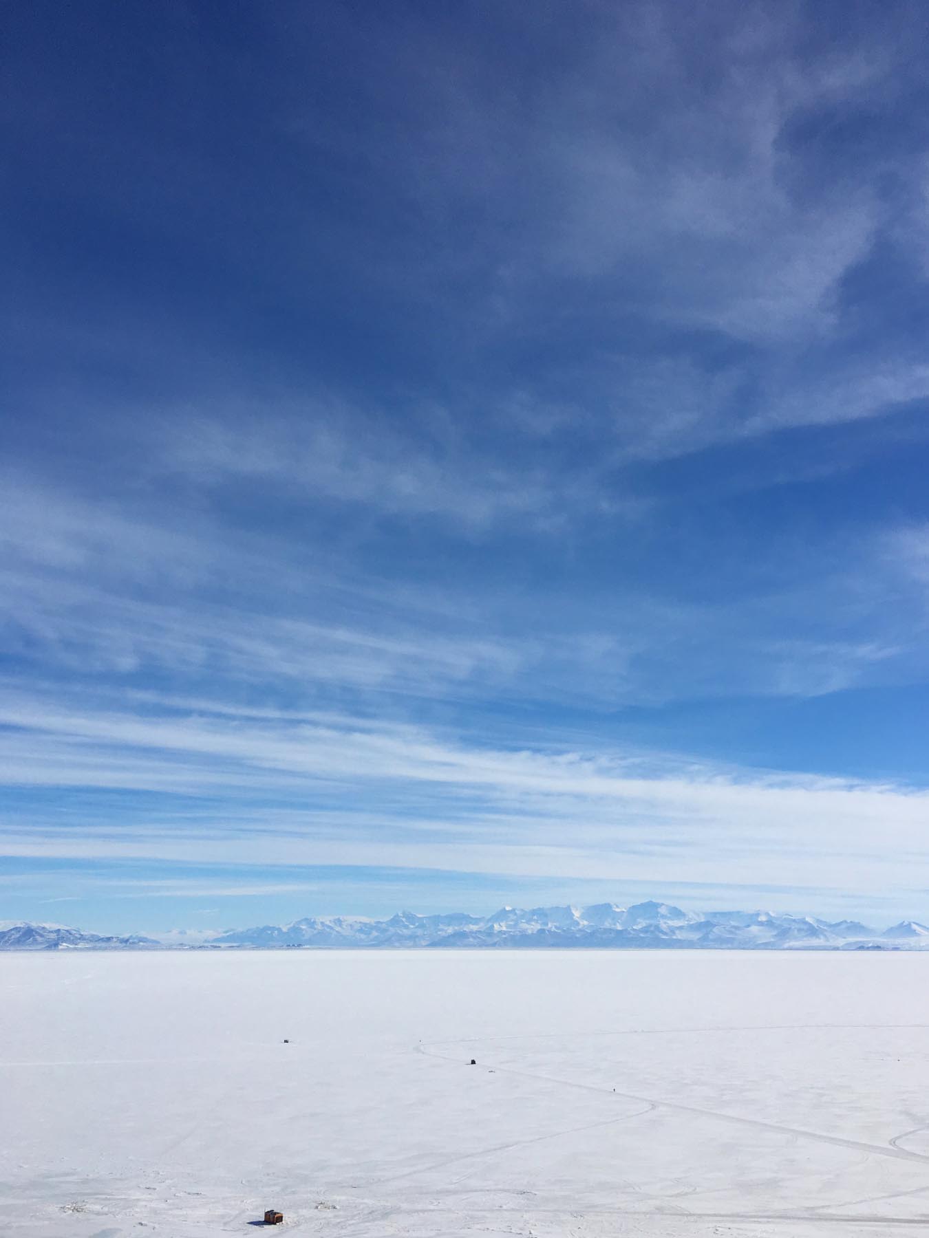 looking out from McMurdo across the sea ice to the Transantarctic Mountains, Nov 2016