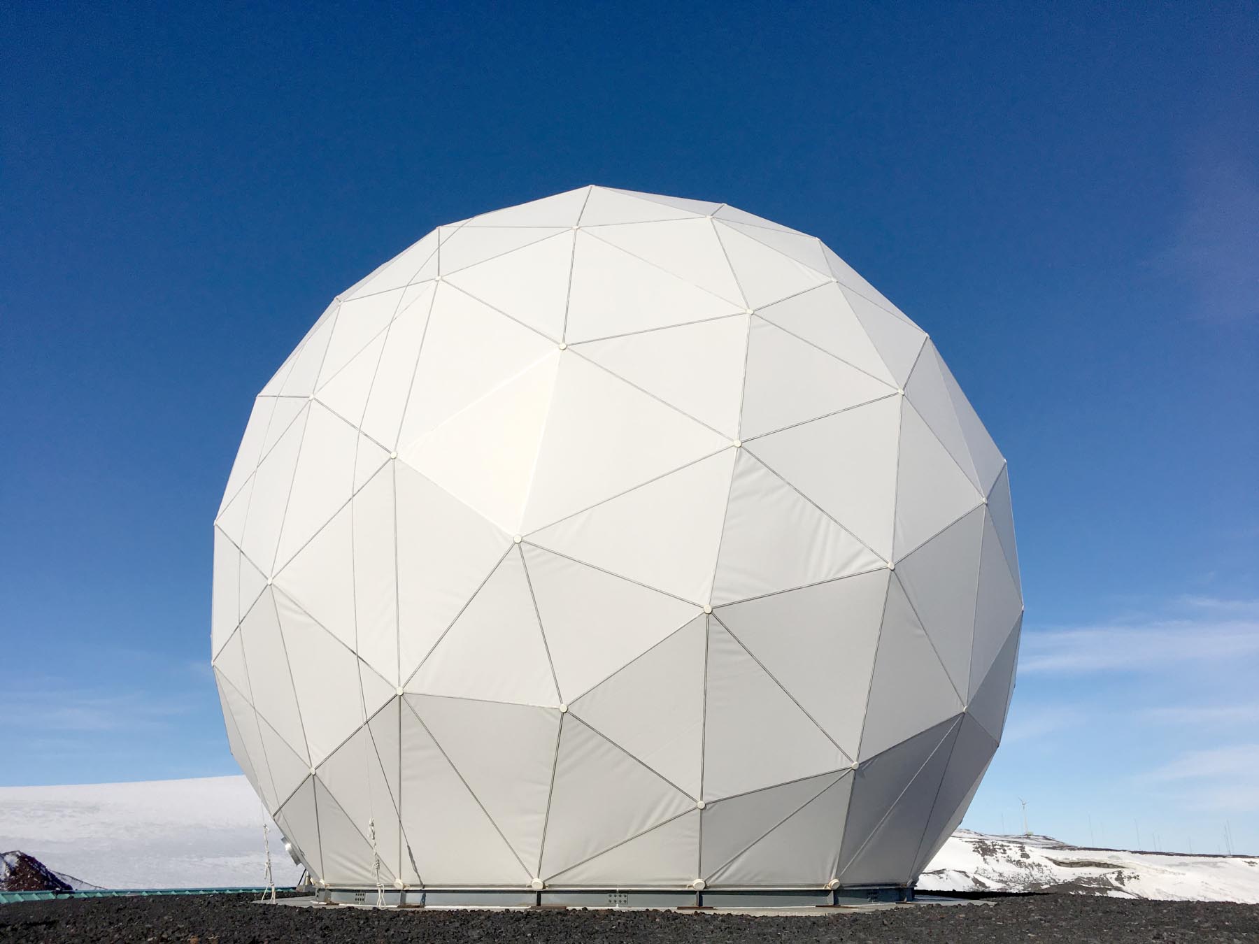 NASA satellite dish (covered) Nov 2016