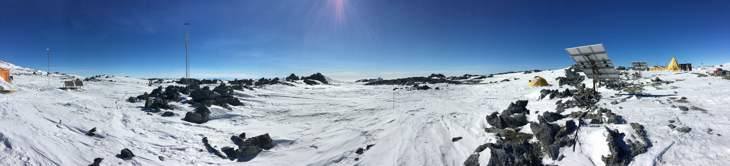view from the Lower Erebus Hut (LEH), Dec 2016