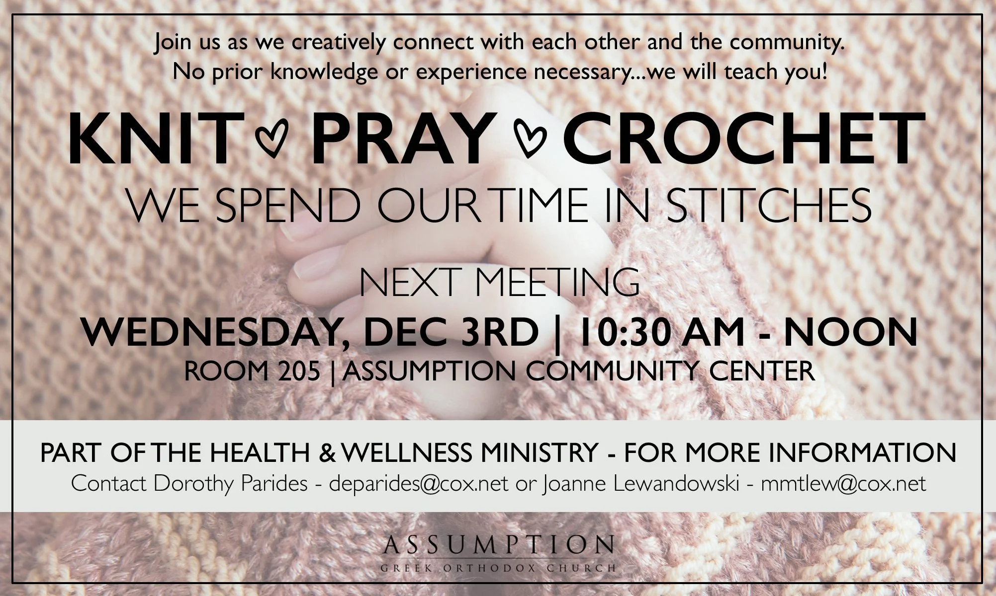 Knit, Pray, and Crochet