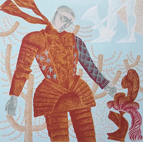 from the series Sir Gawain and the Green Knight - artist Clive Hicks-jenkins