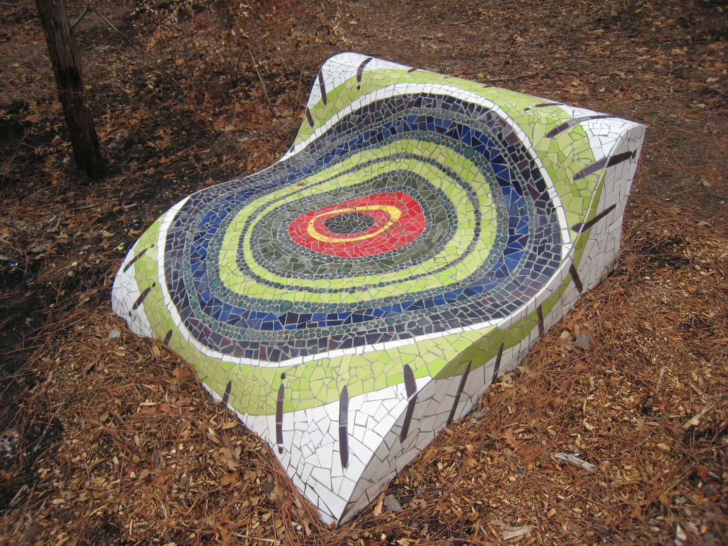 Art tile Mosiac skin for Library in the Woods — Panton Architect