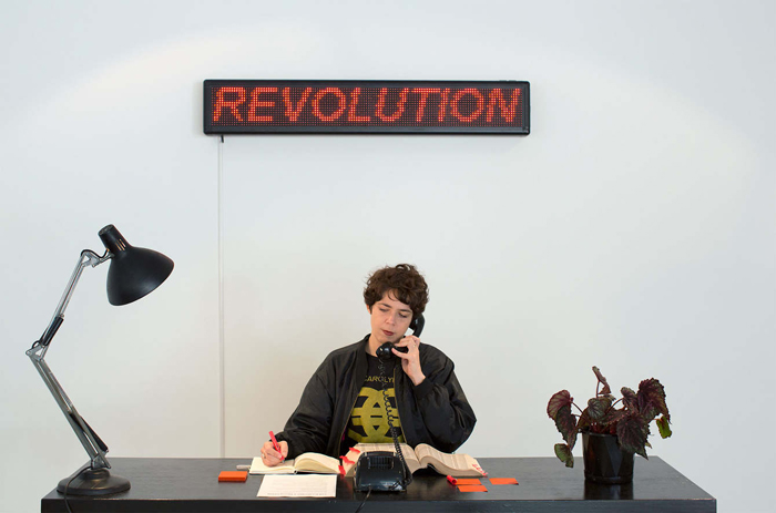 Kelly Doley, Cold Calling a Revolution (2014-15) Photograph: Lara Merrington and Jessica Maurer