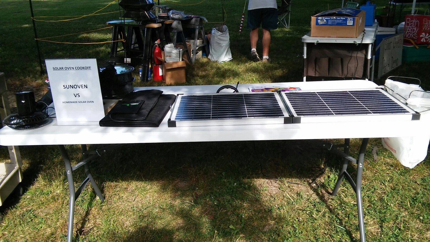Solar Panel display and demonstration at The Westgate Summer Jam 2016