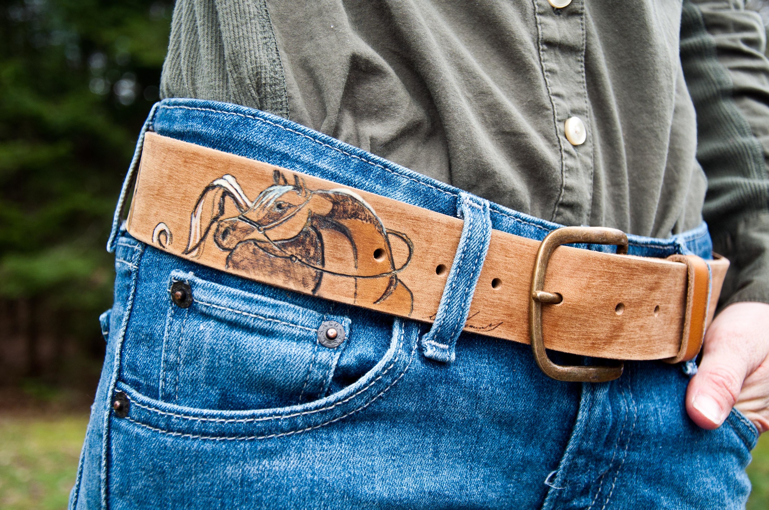 Custom Tooled Belt