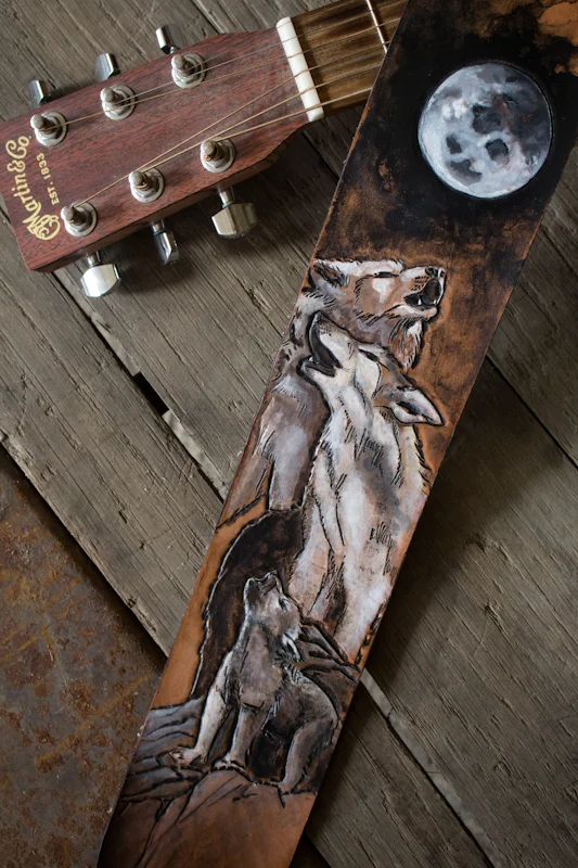 wildlife guitar straps wolves and tiger-2.jpg