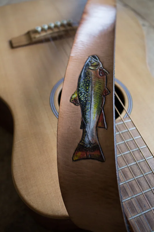 Fish Guitar Strap by Linny Kenney