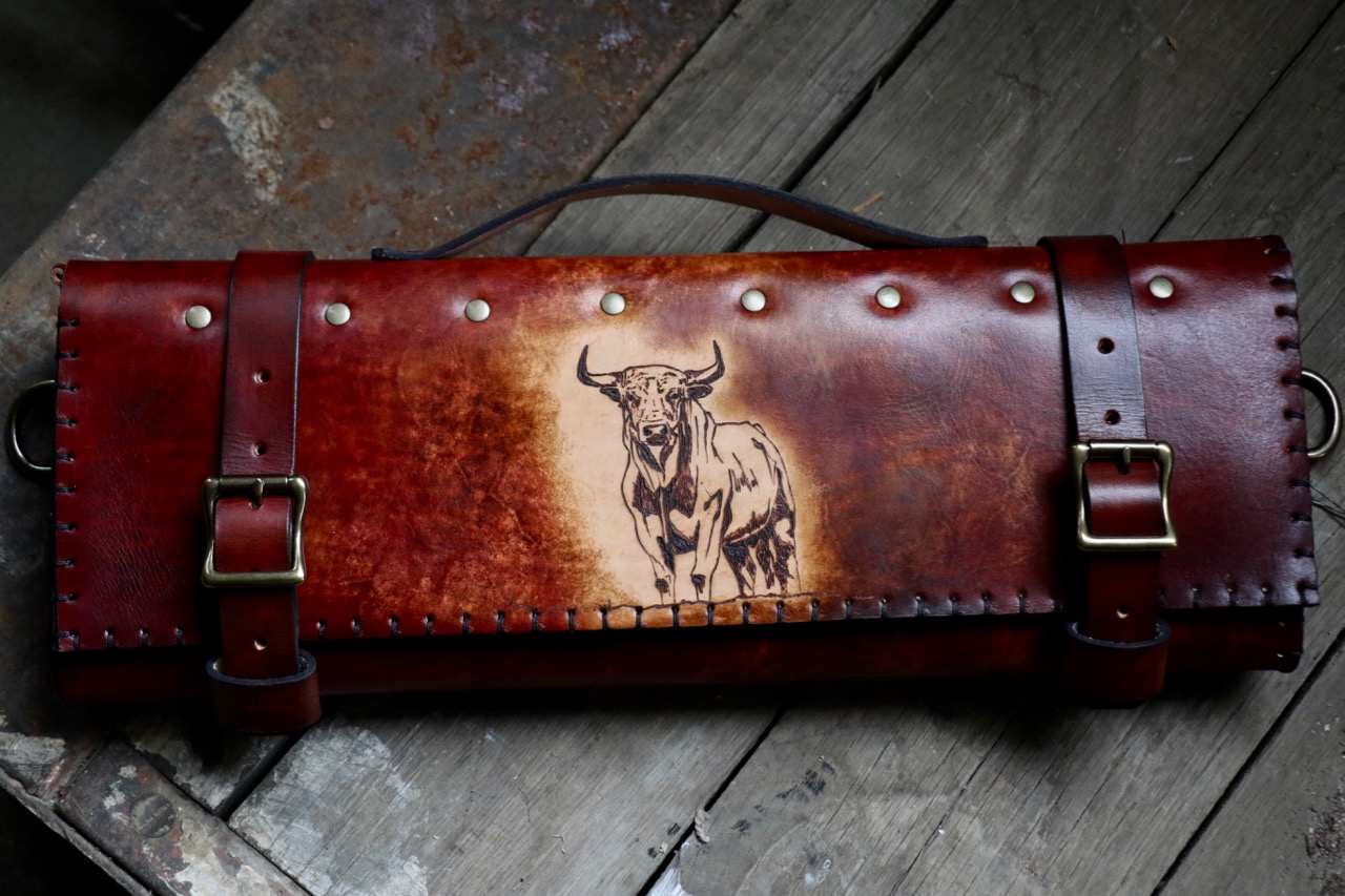 toro leather knife roll