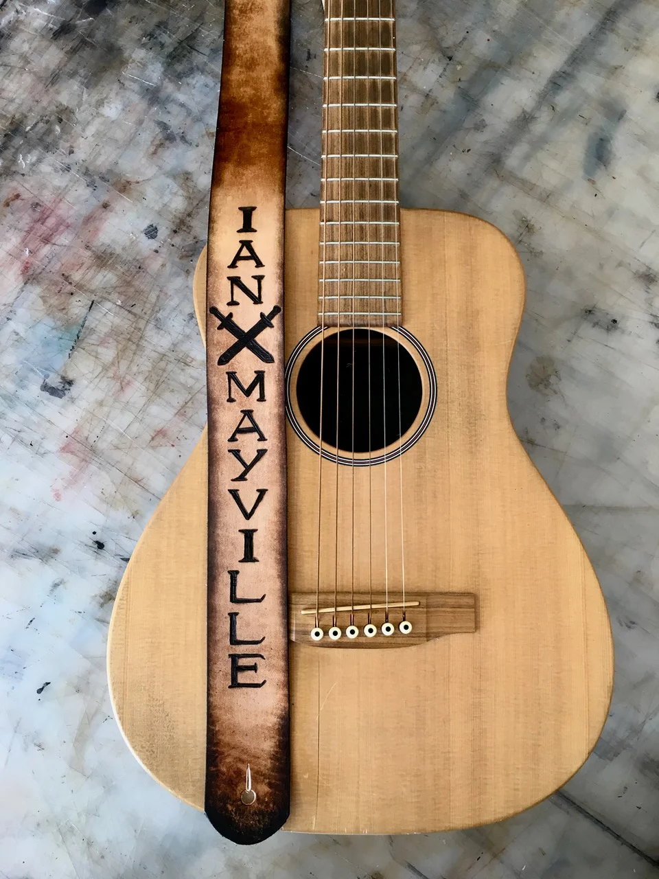 custom name guitar strap