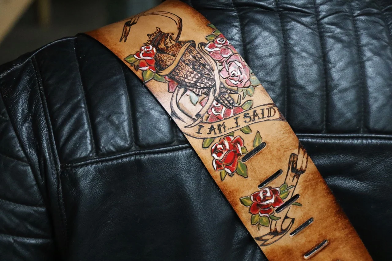 I am...I said custom guitar strap
