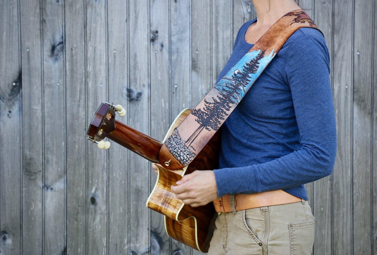 pine tree guitar strap