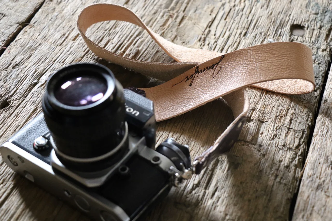 Natural Leather Camera Strap