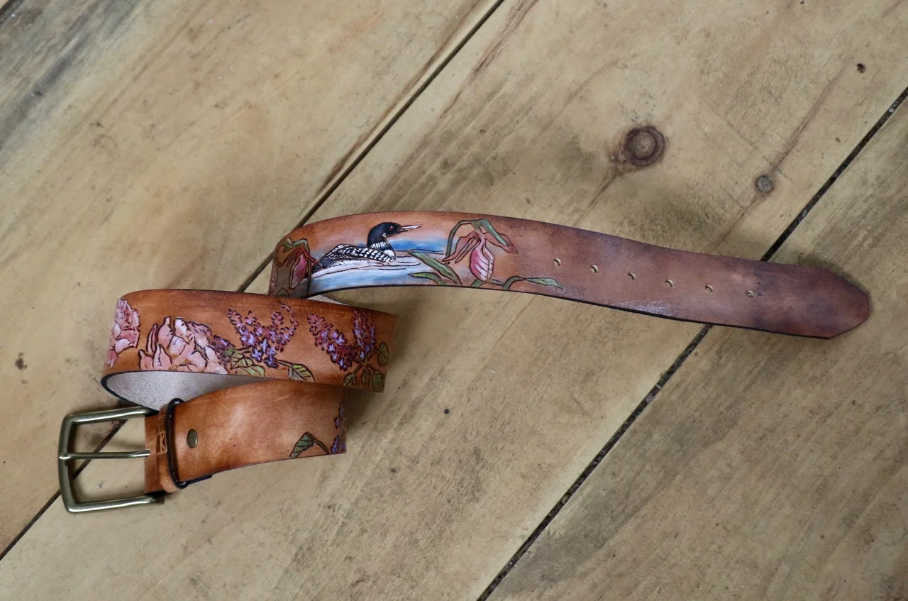 NH Flower belt with loon