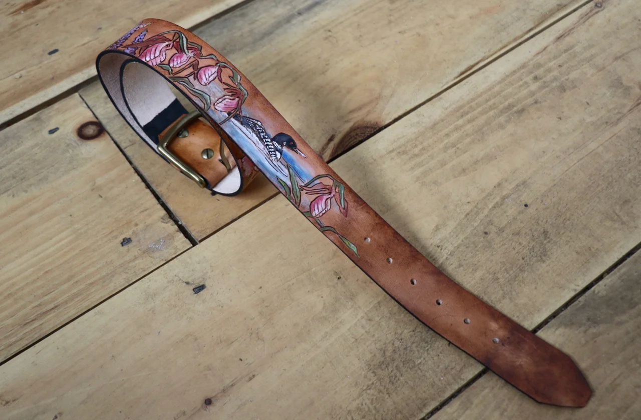NH Flower belt with loon