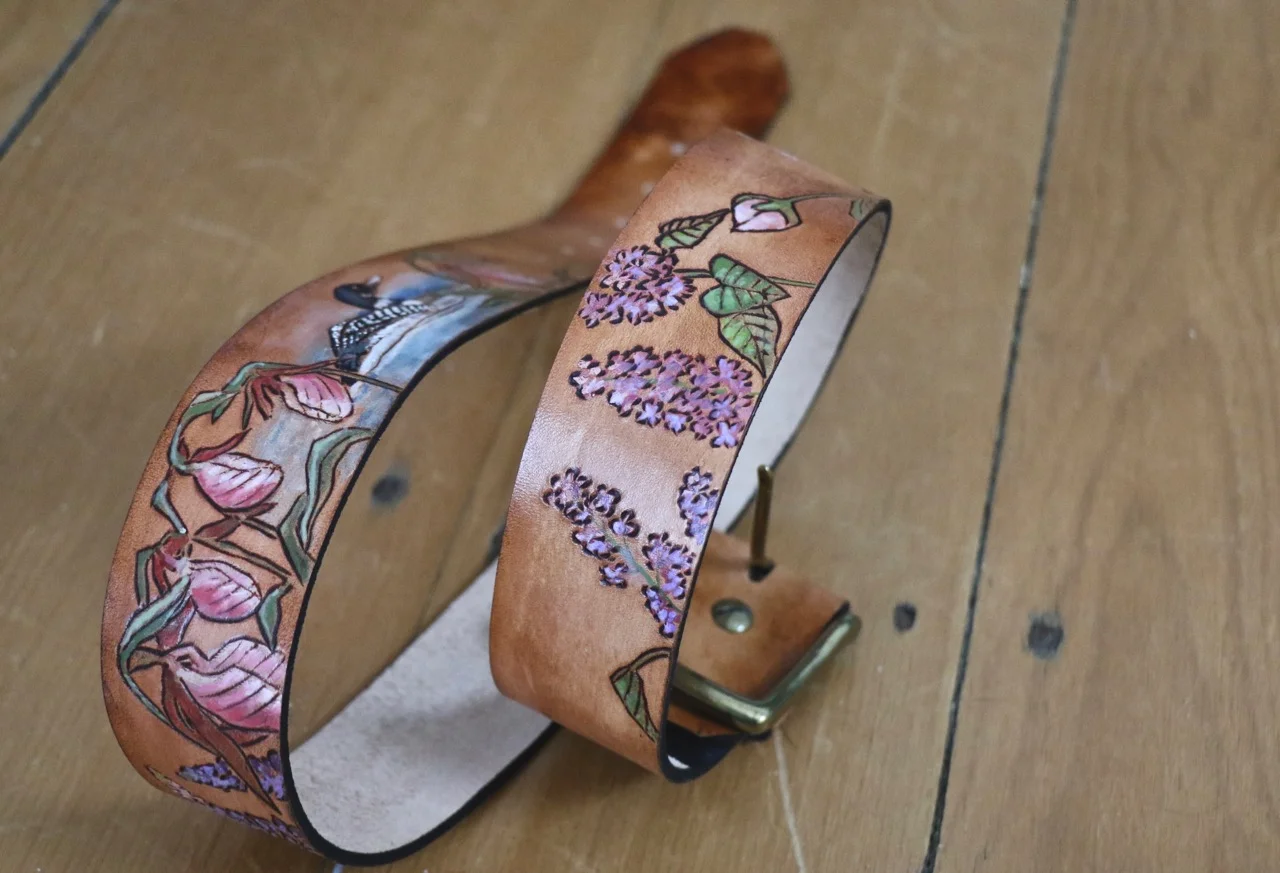 NH Flower belt with loon