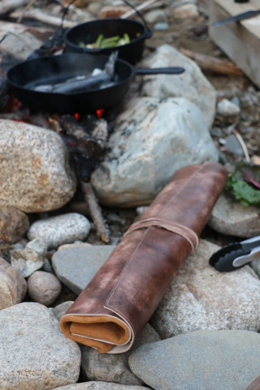 handmade knife roll for chef