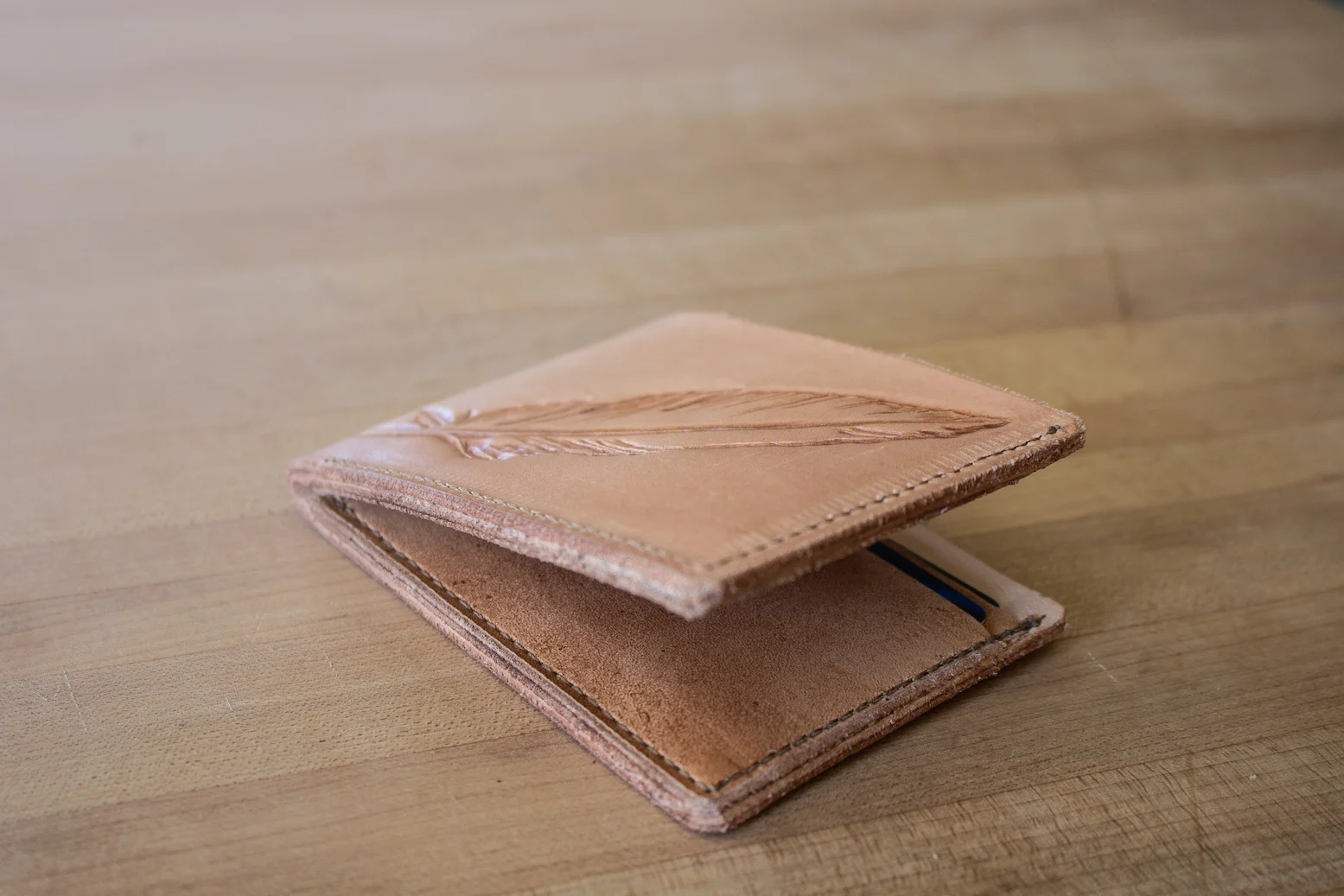Feather Wallet by Linny Kenney