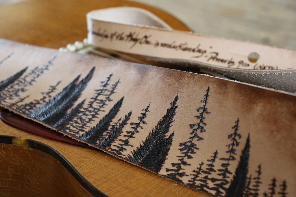 Tree Guitar Strap by Linny Kenney