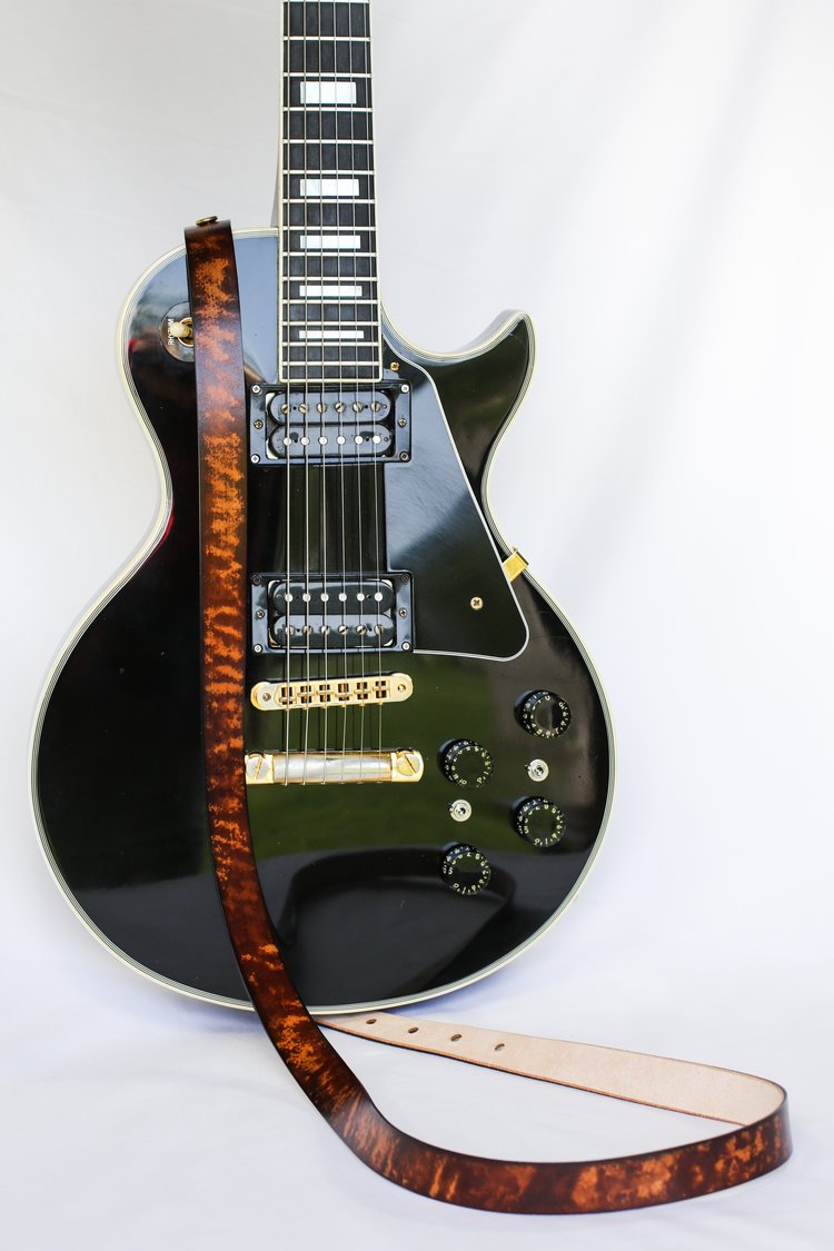 Natural Italian Vachetta Leather Wide Guitar Strap — Linny Kenney