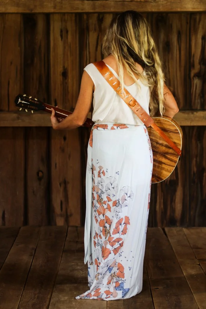 Hummingbird and Butterfly Guitar Strap — Linny Kenney