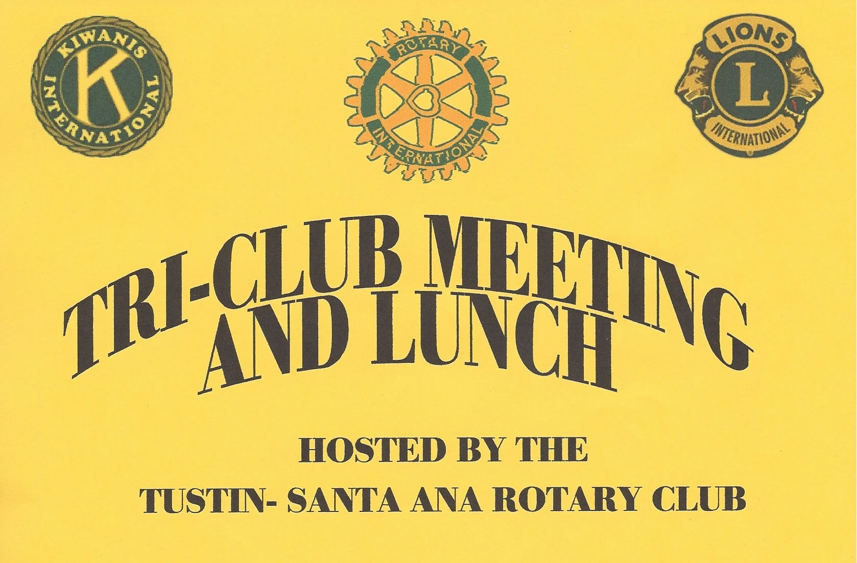 Tri-Club Meeting and Lunch