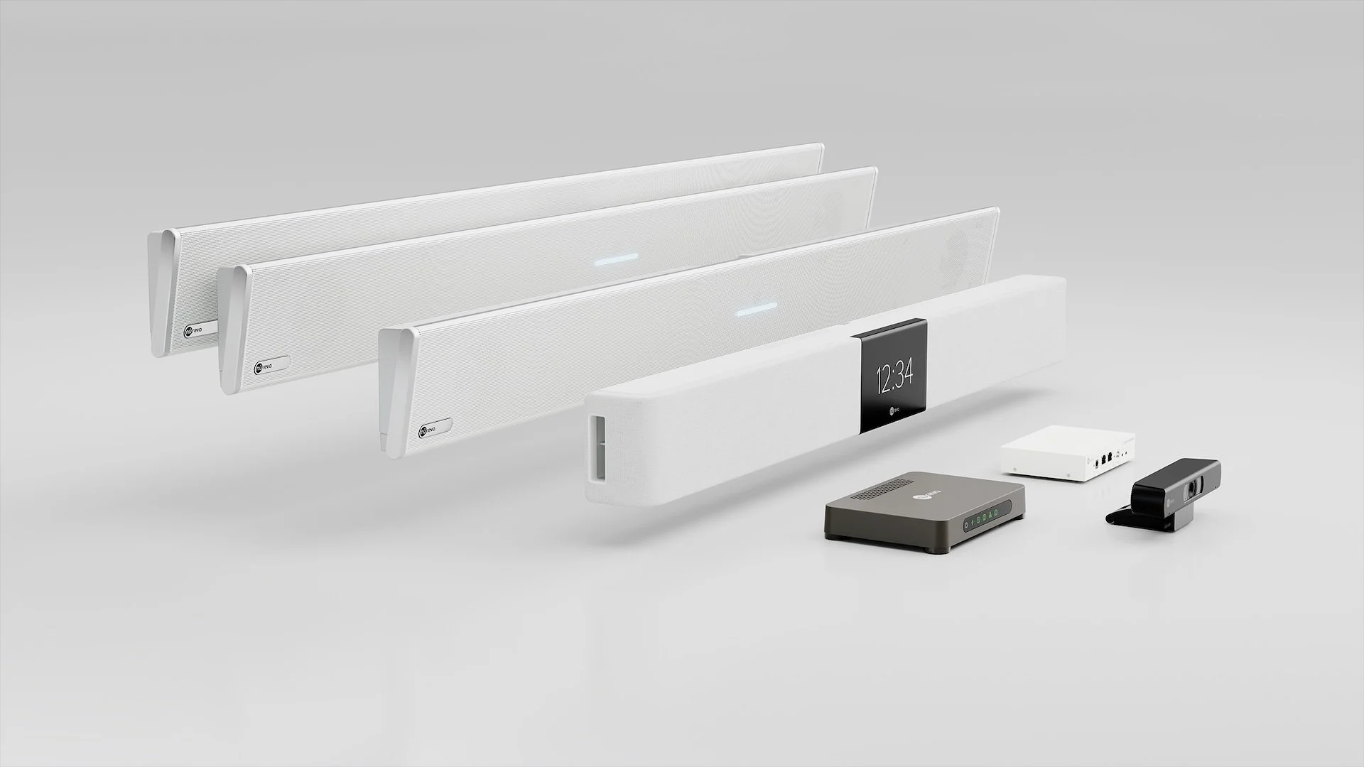 Nureva 3D Product Models White - Speakers, Camera and Module