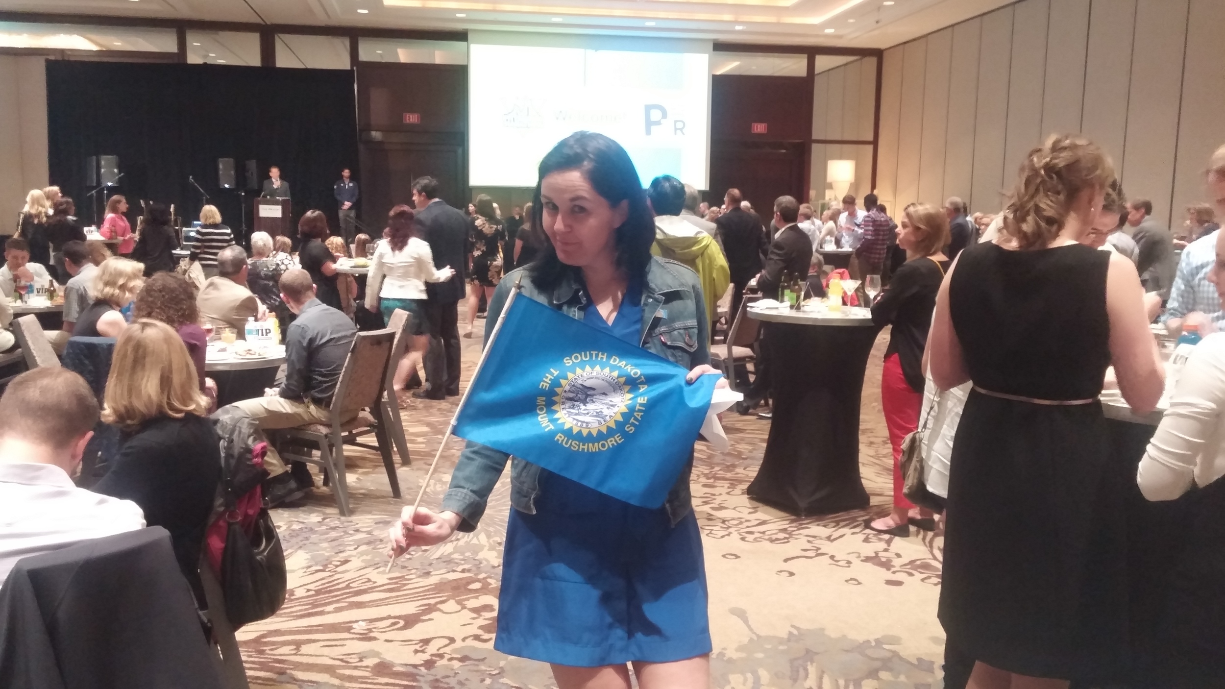 Reppin' So Dak at the VIP Party. I even met other fabulous GSP parents!