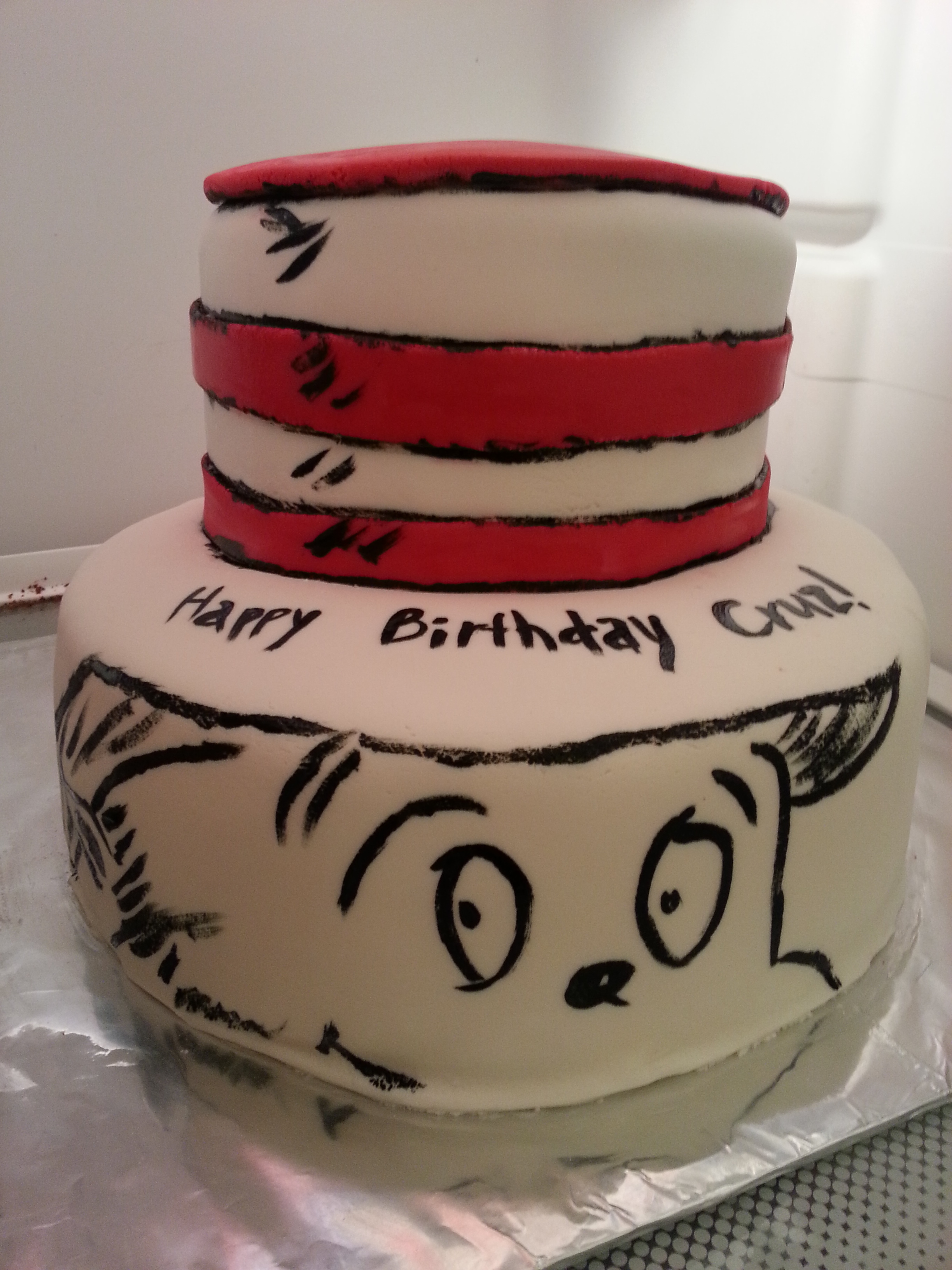 2) The Cat in the Hat: I love Dr. Seuss. I always have and always will love him, so I jumped at the chance to create this one.