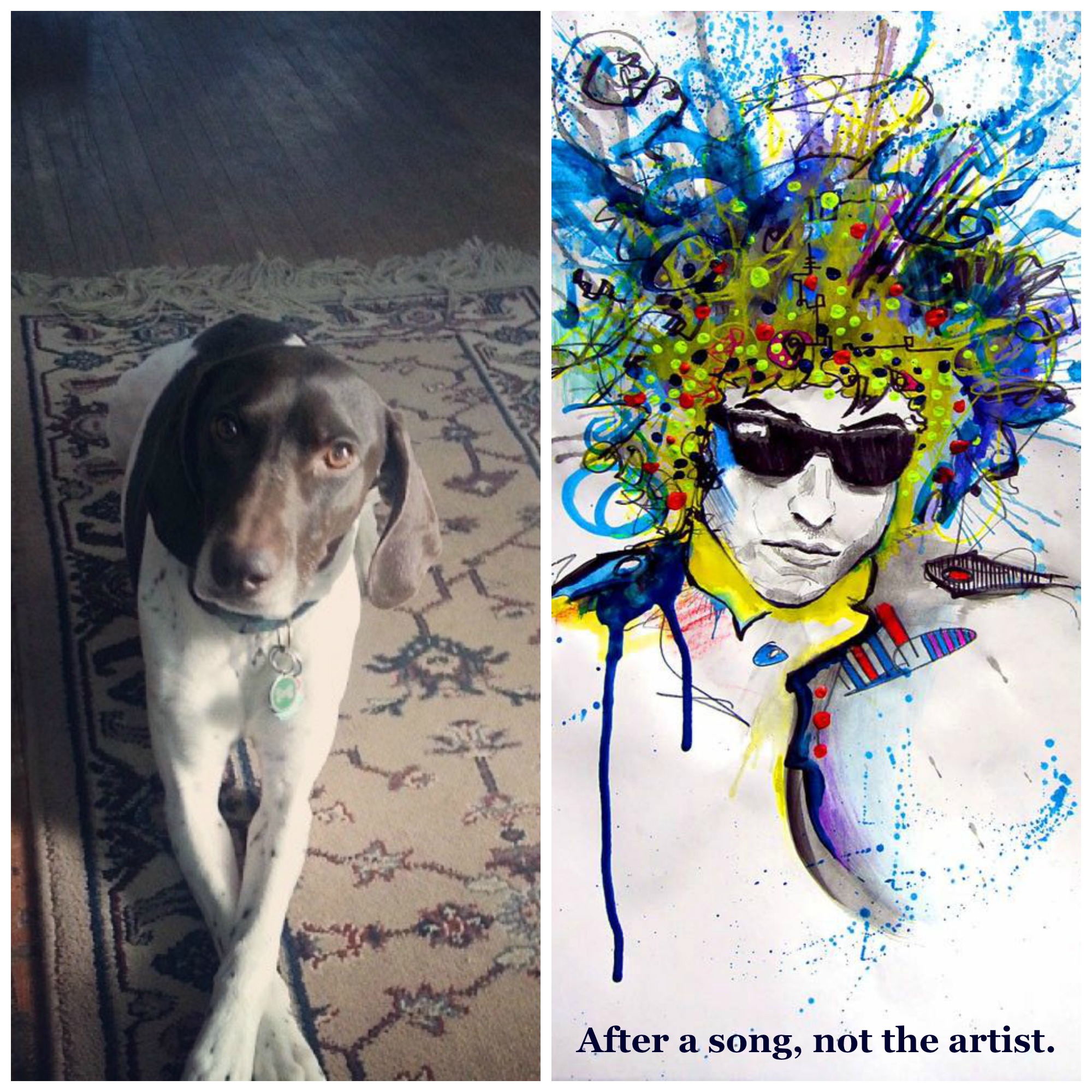 Our contribution. Dylan art by Shaine Schroeder .