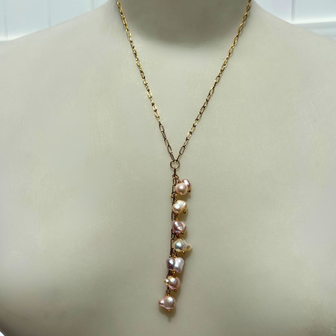 Lariat Pearl Necklace