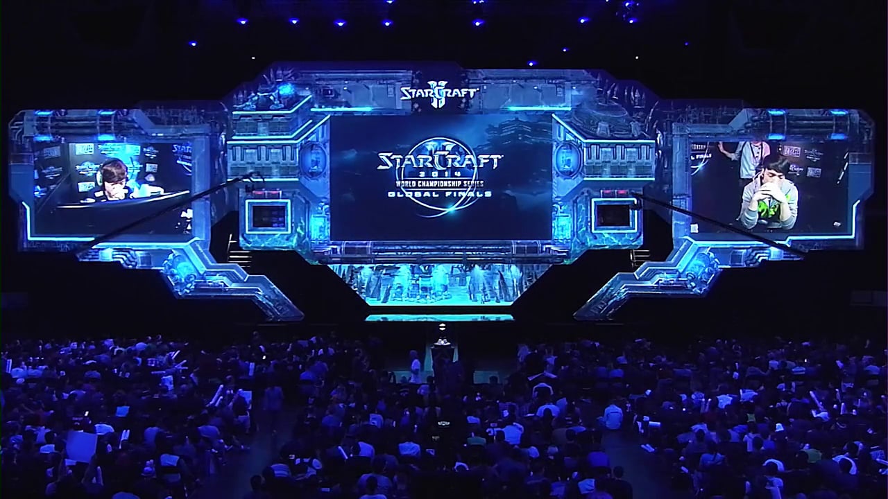 The stage for Starcraft World Finals (2014). They go all out you could say.