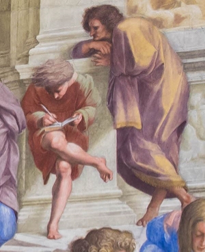 One of my favorite characters in Raphael's The School of Athens.