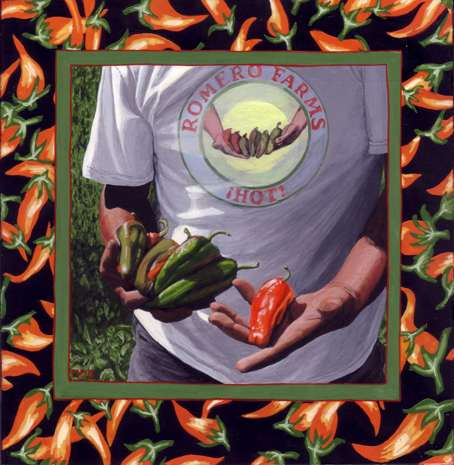 Chiles - 8" x 8"