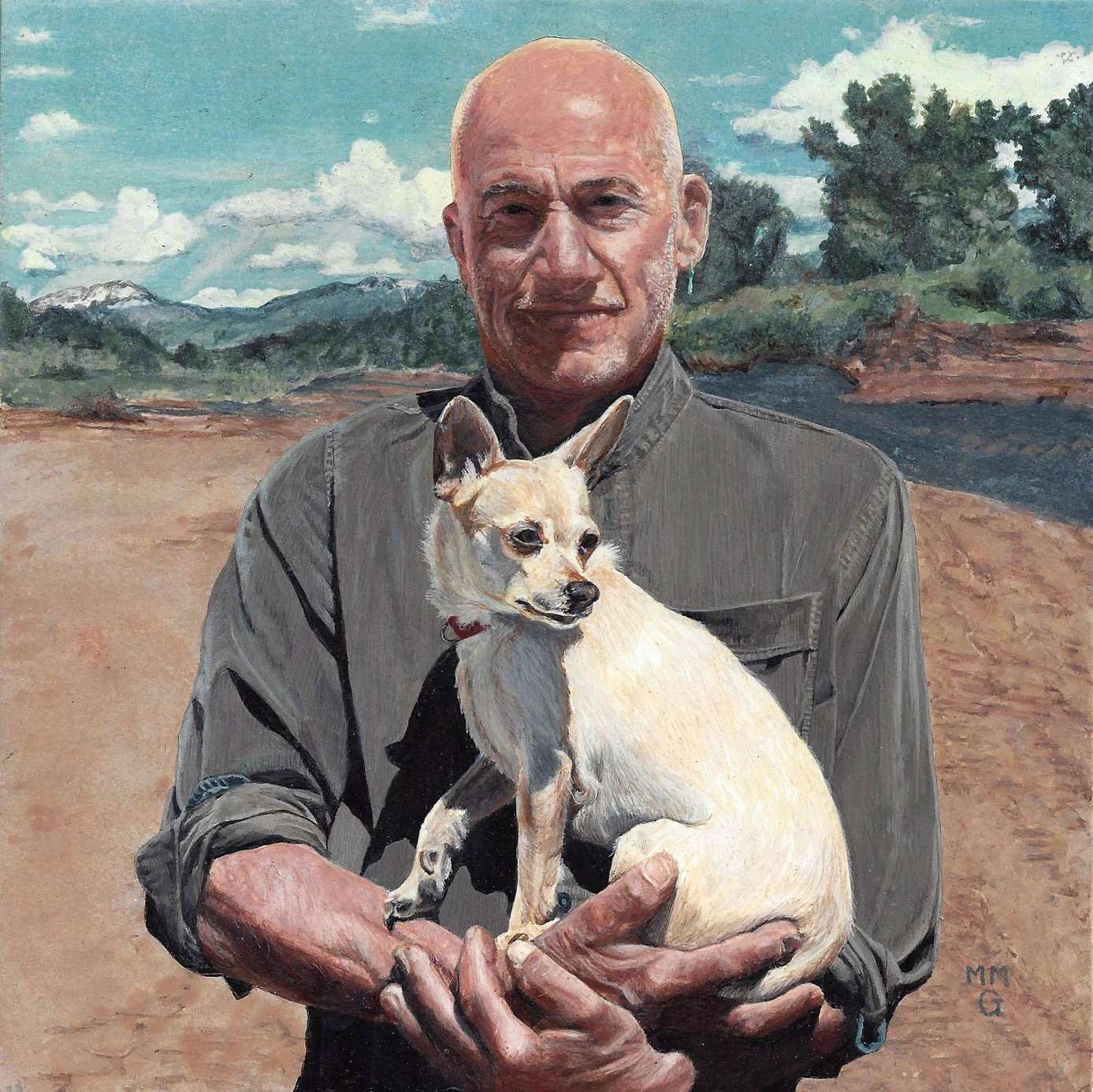 Jefferson and Maxie 8" x 8"