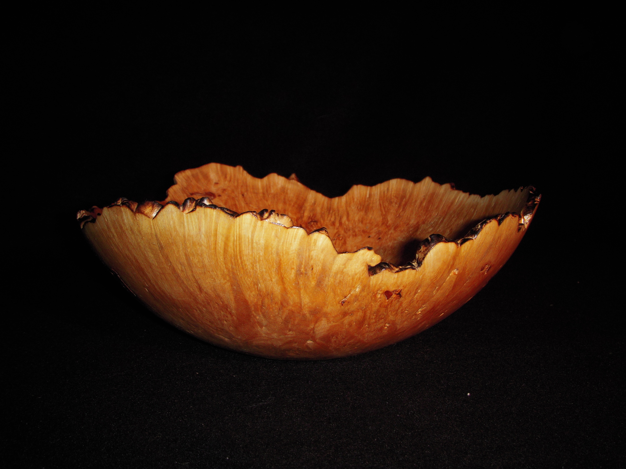 Maple Burl Natural Edge Bowl